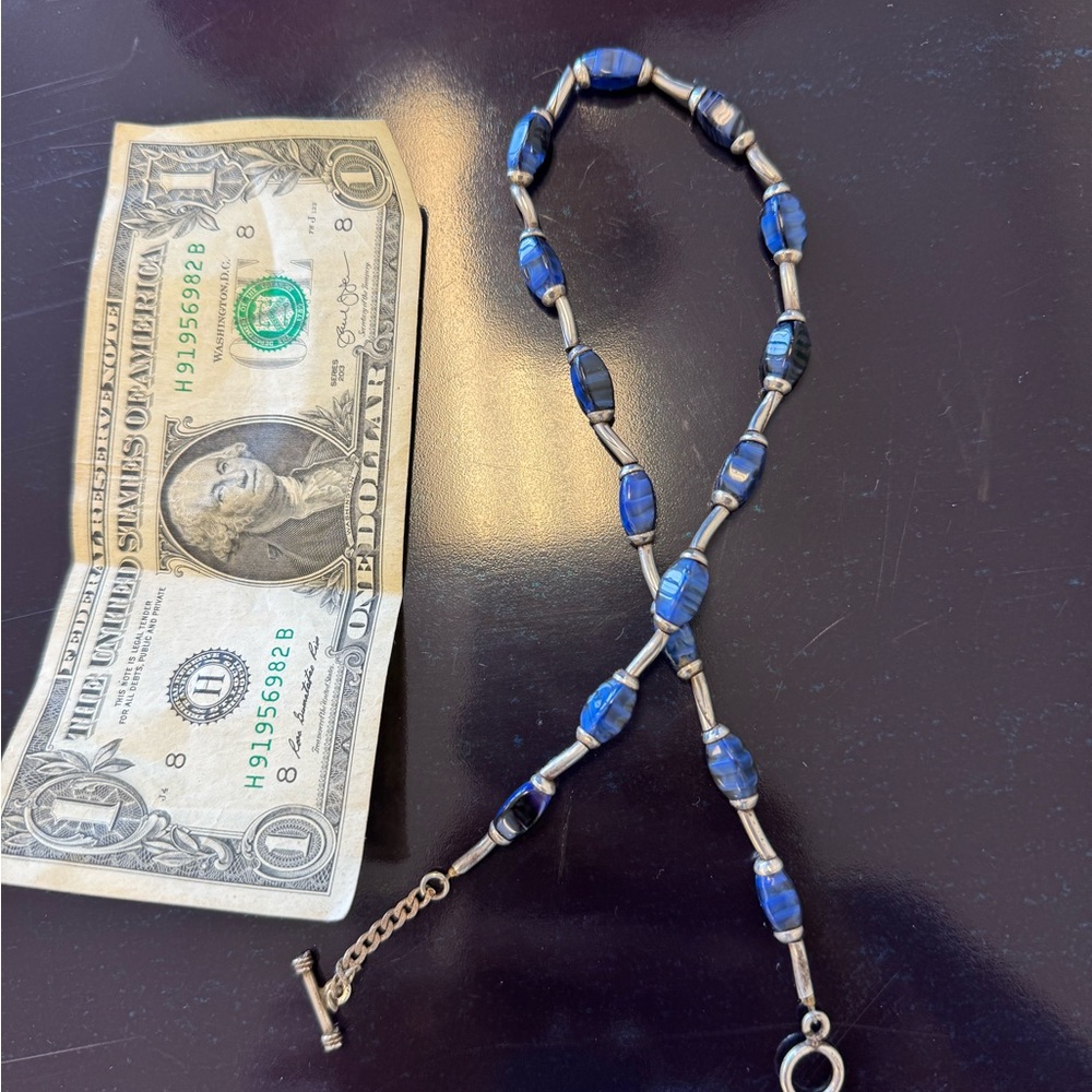 Blue and Silver necklace